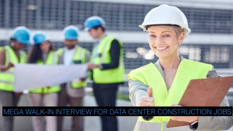 Mega Walk-In Interview for Data Center Construction Jobs | URC Hiring 3–20 Years Experience